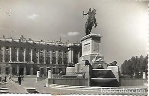 Postales: MADRID - nº 44. PLAZA DE ORIENTE. MONUMENTO A FELIPE IV - CIRCULADA - 1954